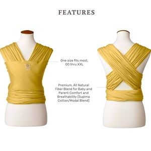 LÍLLÉbaby Tie The Knot Wrap Baby Carrier / Honey